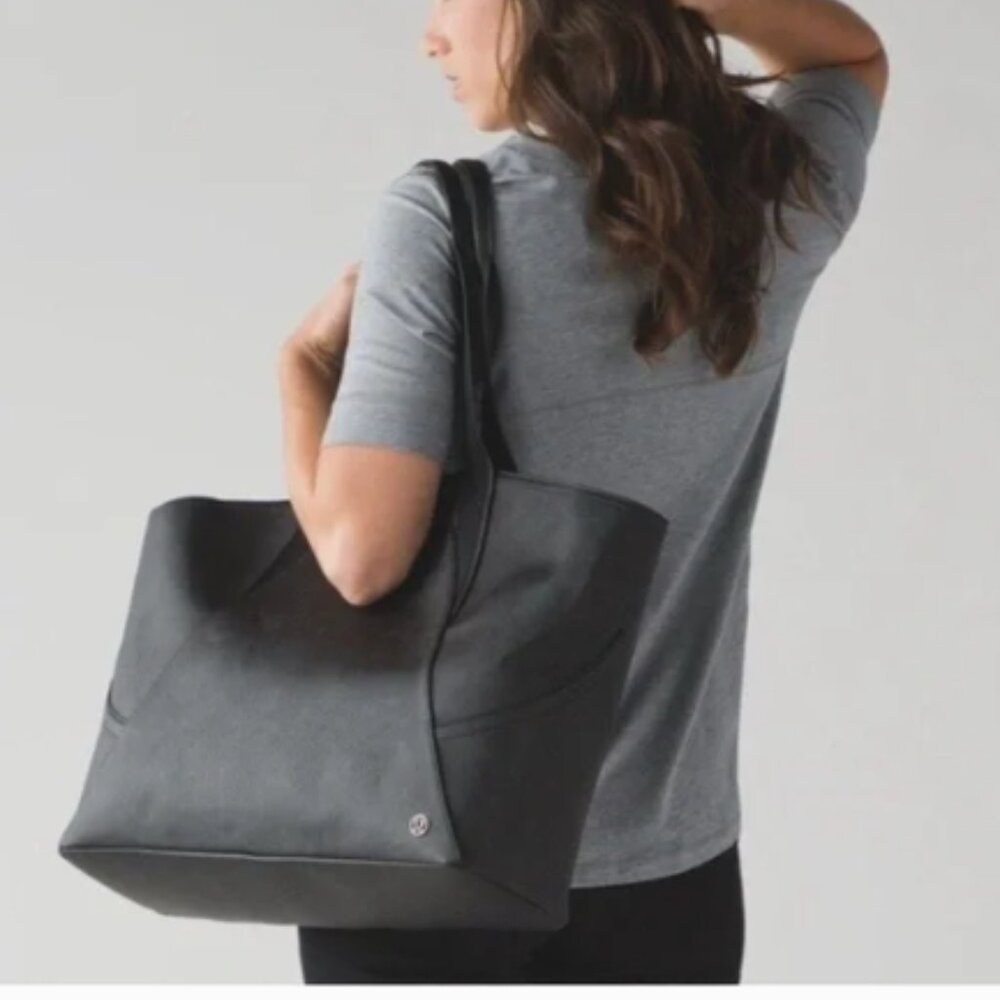 Lululemon All Day Black Go Wild Tote Bag
